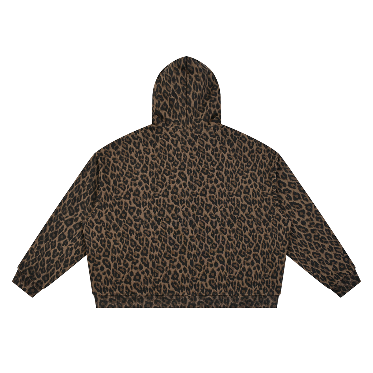 Leopard,Full,Zip,Hoodie,Men,Women,Yume,Print,Top