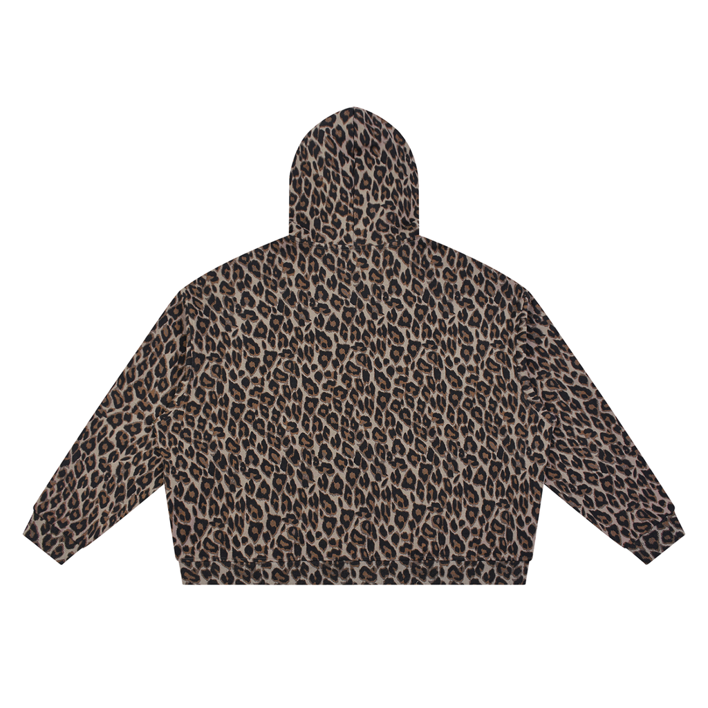Leopard,Full,Zip,Hoodie,Men,Women,Yume,Print,Top