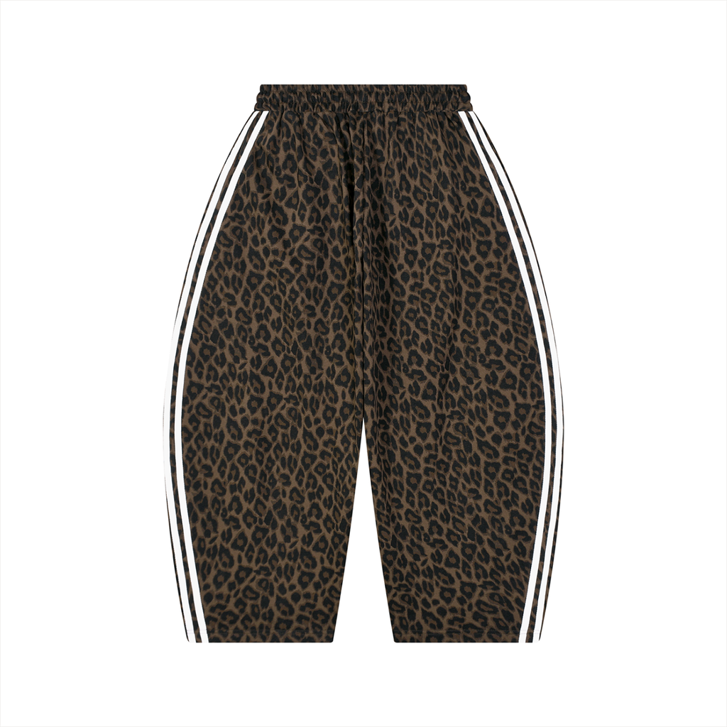 YUME Leopard Barrel Sweatpants
