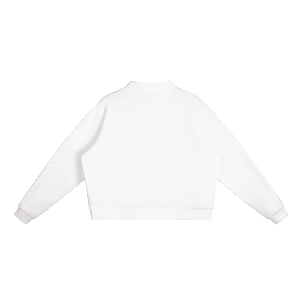 Womens,Sweatshirt,Essentials,Girls,Fleece,Oversized,Crew,Mock,Neck