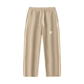 Contrast Side-Stripe Straight-Leg  Pants