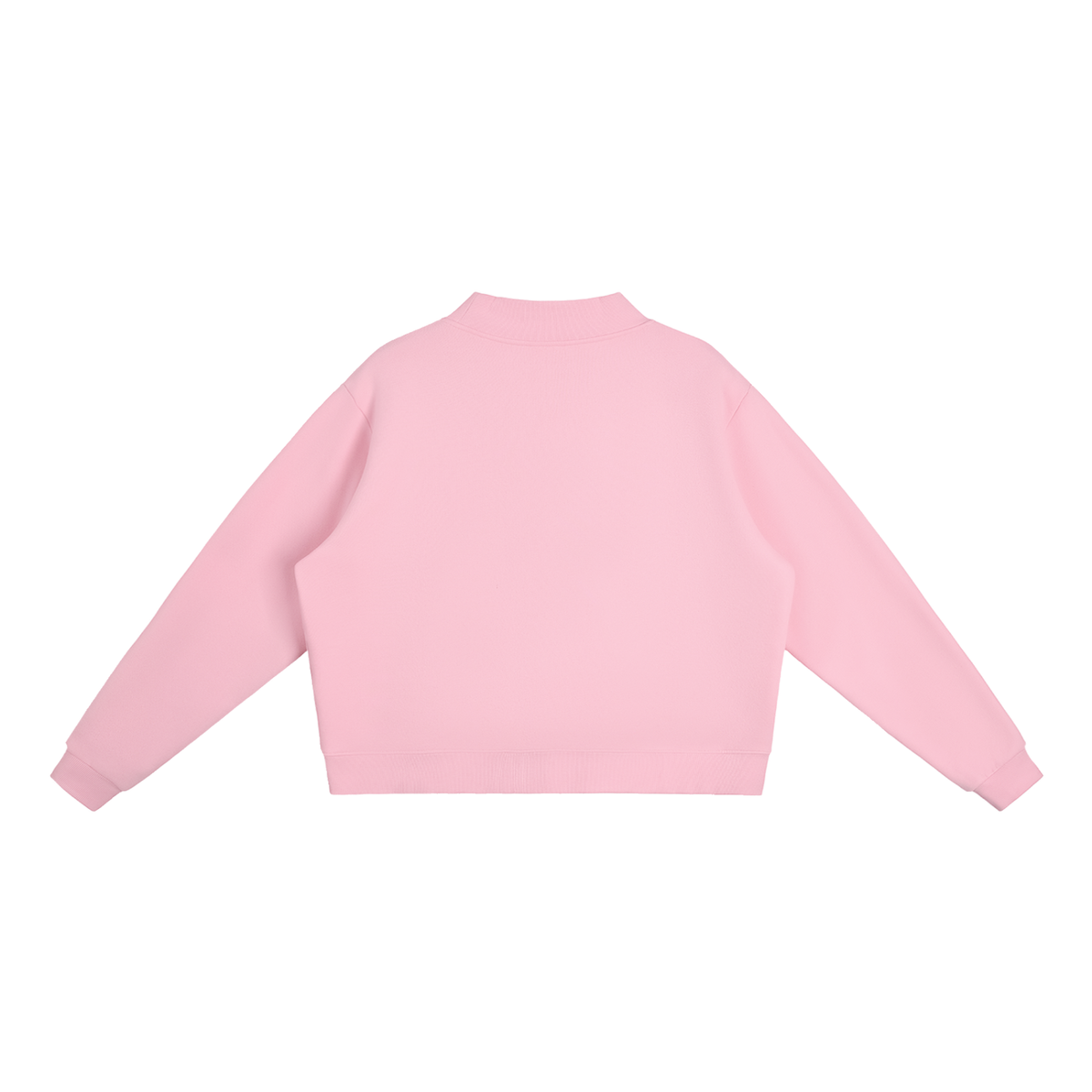 Womens,Sweatshirt,Essentials,Girls,Fleece,Oversized,Crew,Mock,Neck