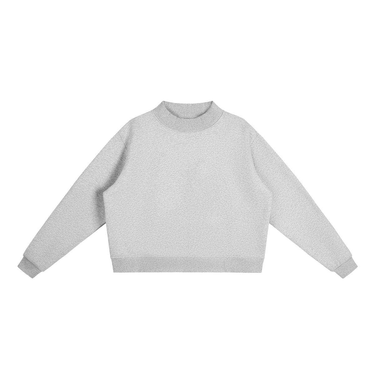 Womens,Sweatshirt,Essentials,Girls,Fleece,Oversized,Crew,Mock,Neck