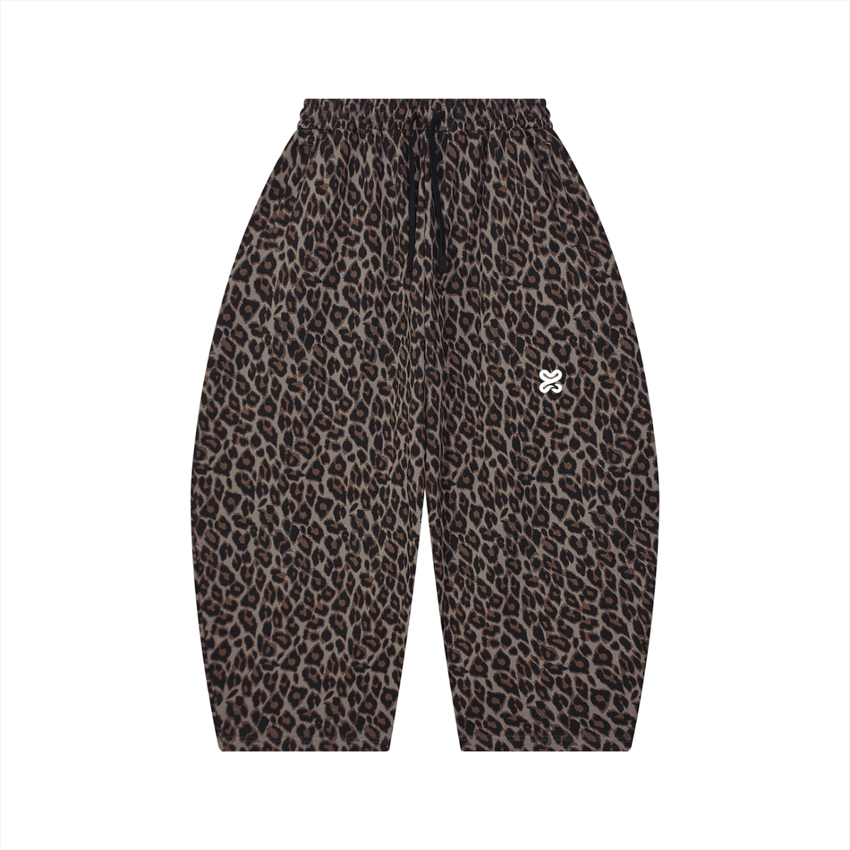 YUME Leopard Barrel Sweatpants