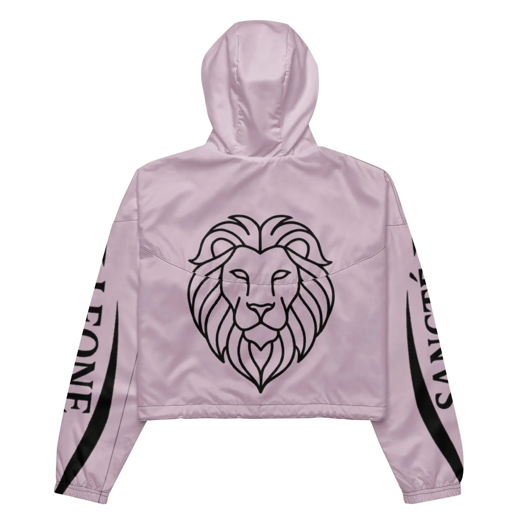 Sancte Leone Blush Pink Cropped Windbreaker – Lightweight Minimalist Streetwear Jacket
