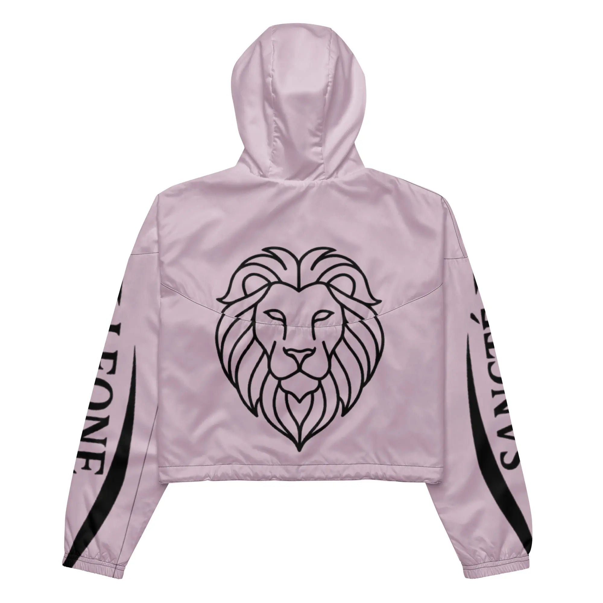 Sancte Leone Blush Pink Cropped Windbreaker – Lightweight Minimalist Streetwear Jacket