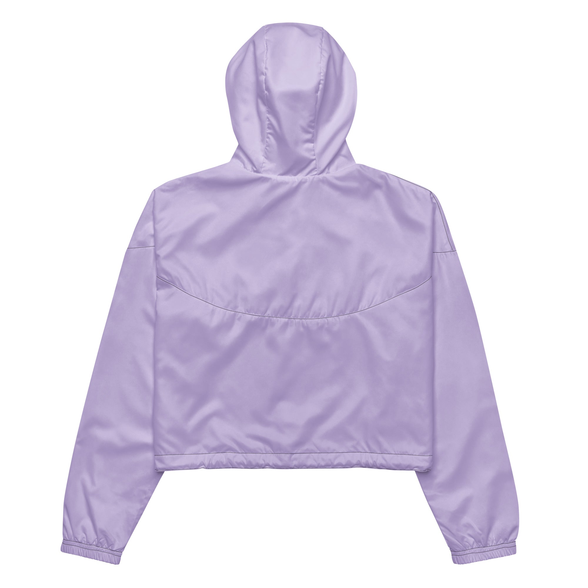 YUME Women’s Lilac Cropped Windbreaker – Lightweight Streetwear Jacket