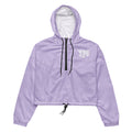 YUME Women’s Lilac Cropped Windbreaker – Lightweight Streetwear Jacket