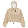 YUME Women’s Champagne Cropped Windbreaker – Lightweight Streetwear Jacket