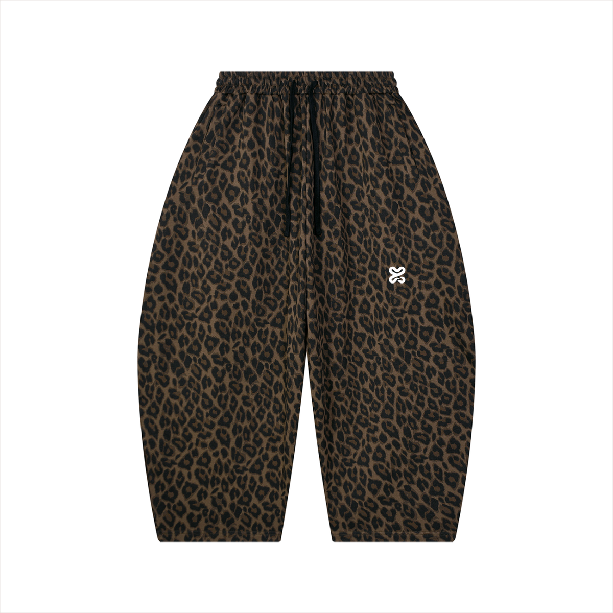 YUME Leopard Barrel Sweatpants