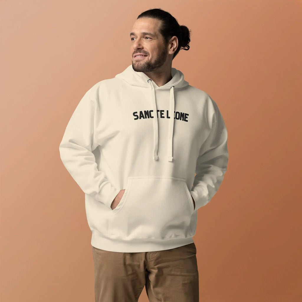 Sancte Leone Embroidered Hoodie – Minimalist Luxury