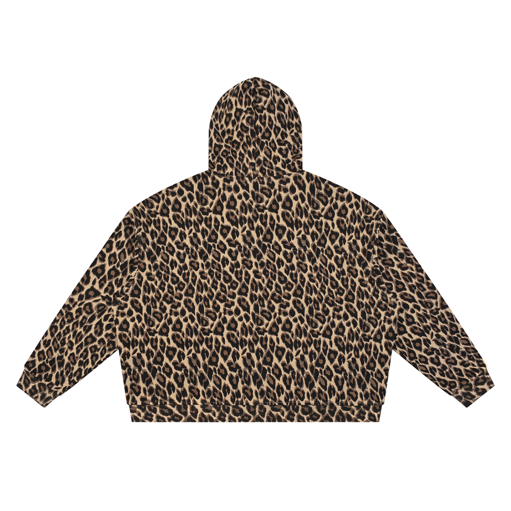 Leopard,Full,Zip,Hoodie,Men,Women,Yume,Print,Top