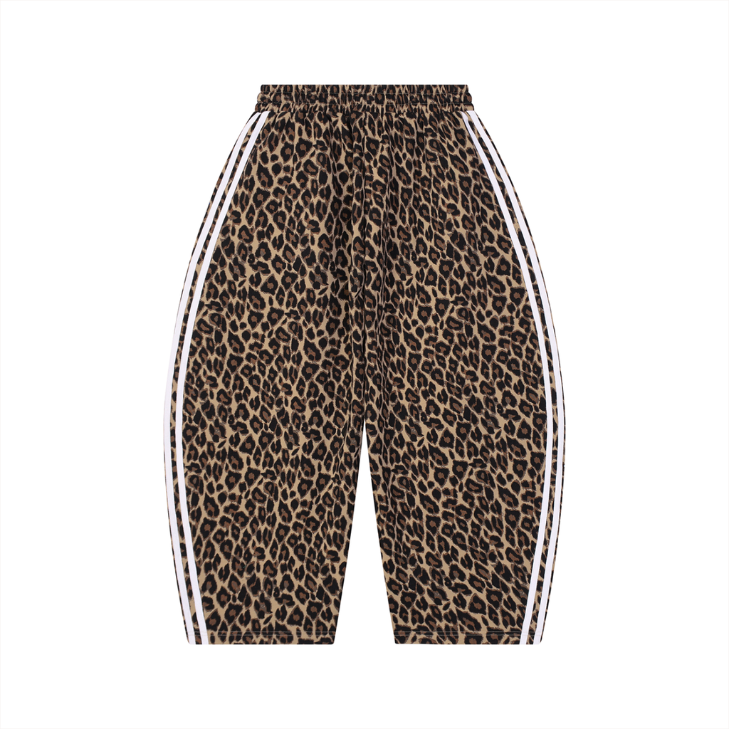 YUME Leopard Barrel Sweatpants